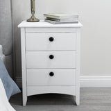Bedside Cabinet White Chest of Drawers Bedroom Bedside Table_2