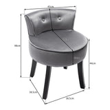 【£3 OFF/4 ORDERS】Velvet Bedroom Chair Dresser Chair with OAK Legs, Dressing Table Fabric Stool Fabric Dressing Table Chair_28