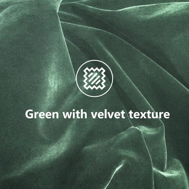 Single Bed Velvet Dark Green 3FT Upholstered Bed  with Winged Headboard, Wood Slat Support_5