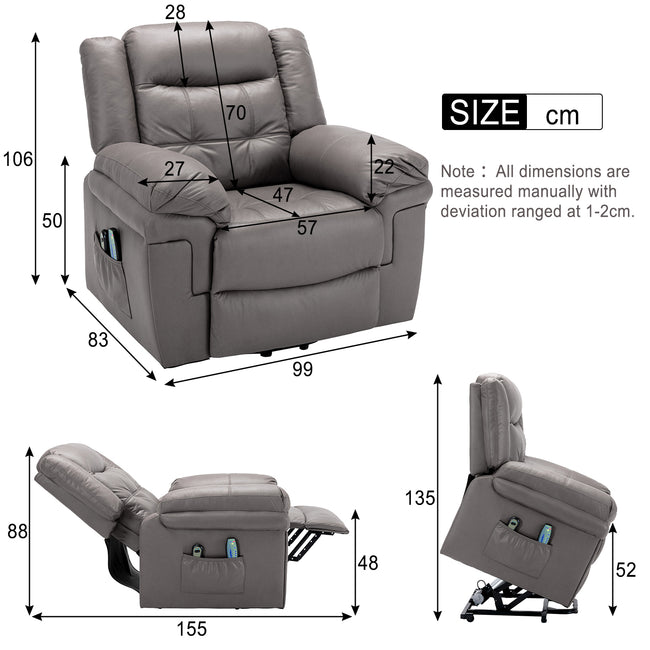 (288585578GAA)Power Lift Recliner,Lift Chairs Recliners for Elderly, Electric Massage Heating Chair for Seniors Living Room Armchair-Tech cloth_1