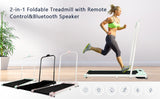 [New] Folding Treadmill for Home Office Use,Under Desk Treadmill,1-6KM/H, Portable Walking Running Machine with Bluetooth Speaker, Remote Control, LCD Display, Phone Holder_11