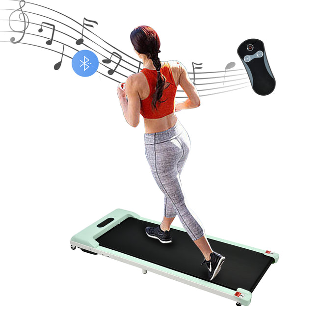 [New] Folding Treadmill for Home Office Use,Under Desk Treadmill,1-6KM/H, Portable Walking Running Machine with Bluetooth Speaker, Remote Control, LCD Display, Phone Holder_24