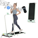 [New] Folding Treadmill for Home Office Use,Under Desk Treadmill,1-6KM/H, Portable Walking Running Machine with Bluetooth Speaker, Remote Control, LCD Display, Phone Holder_8