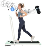 [New] Folding Treadmill for Home Office Use,Under Desk Treadmill,1-6KM/H, Portable Walking Running Machine with Bluetooth Speaker, Remote Control, LCD Display, Phone Holder_25