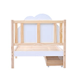 Wooden Solid White Pine Storage Bed with Drawers Bed Furniture Frame for Adults, Kids, Teenagers 3ft Single (White 190x90cm)_14