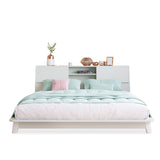 Wooden Storage Bed with Storage Headboard 4FT6 Double Solid Pine White Bed Furniture Frame for Adults, Kids, Teenagers_8