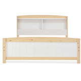 Solid Wooden Bed Frames, Double Storage Headboard Bed, 4FT6 Double (135 x 190 cm) Frame Only_22