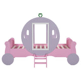 3FT  Princess Carriage Kids Toddler Bed , Single Car Bed, Pink, 90*190cm_10
