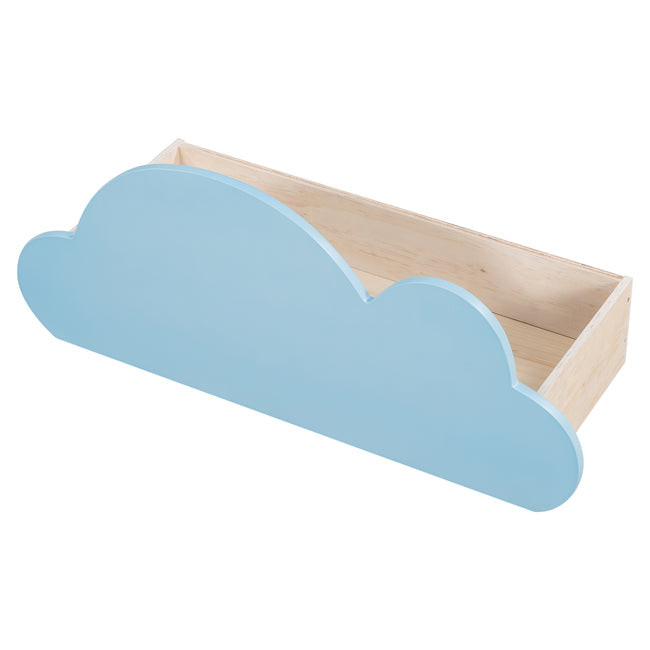 3FT Kids Toddler Bed with Storage Drawers, Single Bed Cloud Shape Daybed with 2 Drawers, 90*190cm_13