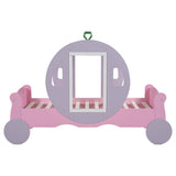 3FT  Princess Carriage Kids Toddler Bed , Single Car Bed, Pink, 90*190cm_8