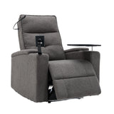 Electric Recliner Multifunctional Sofa with  Adjustable Phone Stand, Cup Holder, LED Reading Light, Bluetooth Speaker, Adjustable Tabletop, and Armrest Storage_10