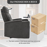 Electric Recliner Multifunctional Sofa with  Adjustable Phone Stand, Cup Holder, LED Reading Light, Bluetooth Speaker, Adjustable Tabletop, and Armrest Storage_22